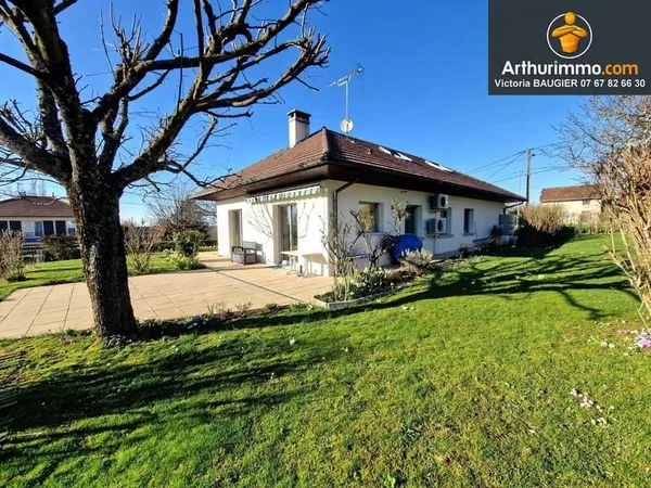 FREBUANS (39 JURA), à vendre maison d'environ 131 m², 4 chambres, terrain clos et arboré de 1 142 m²