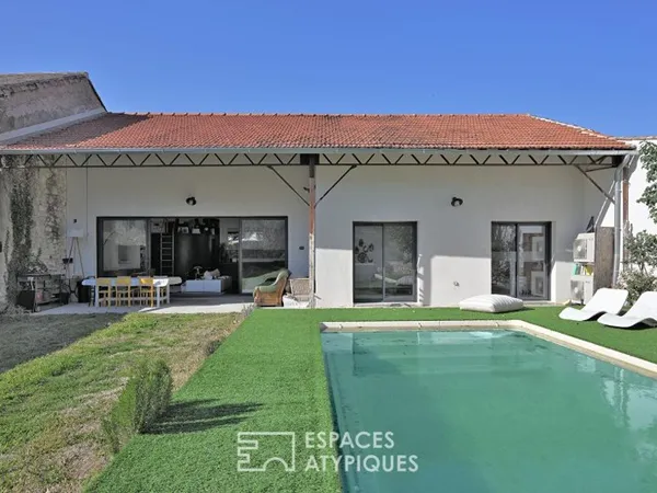 Ancienne grange entièrement réhabilitée avec piscine