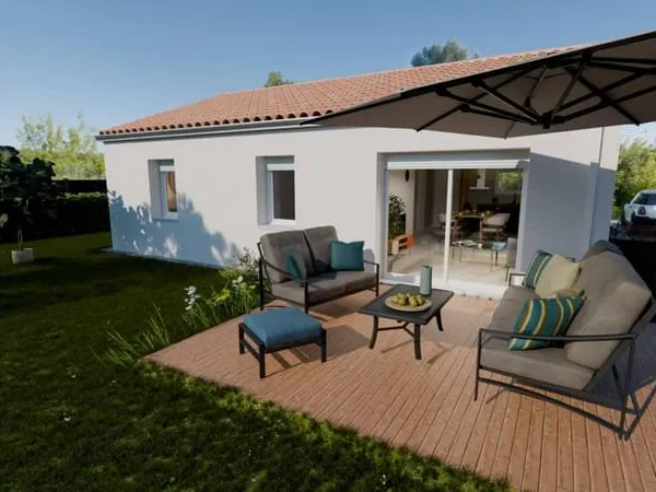 HARMONIE XL à Challans, pavillon plain-pied 3 chambres, 72 m² sur 400 m²