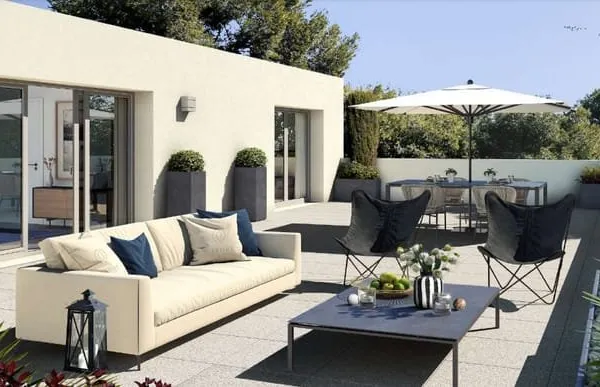 Appartement T2 de 43m2 avec une terrasse de 22,67m2