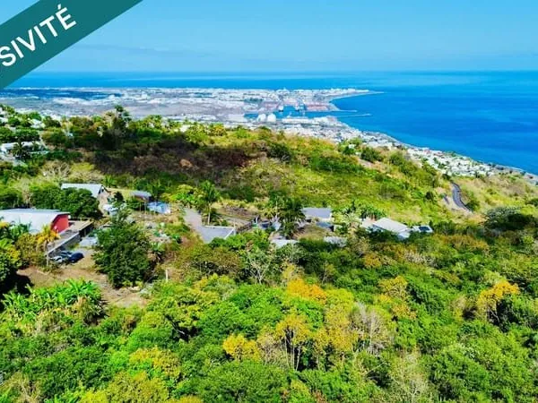 Terrain constructible pour PROMETEUR  Vue mer & montagne  Ravine à Malheur (Atlitude entre 320 et 