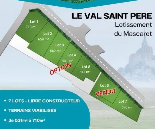 Terrain 531 m²