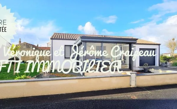 Plain-pied contemporain au calme, à deux pas du centre et des plages.