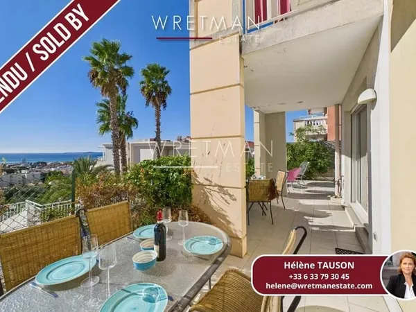 2P avec terrasse vue mer et garage - St Laurent du Var