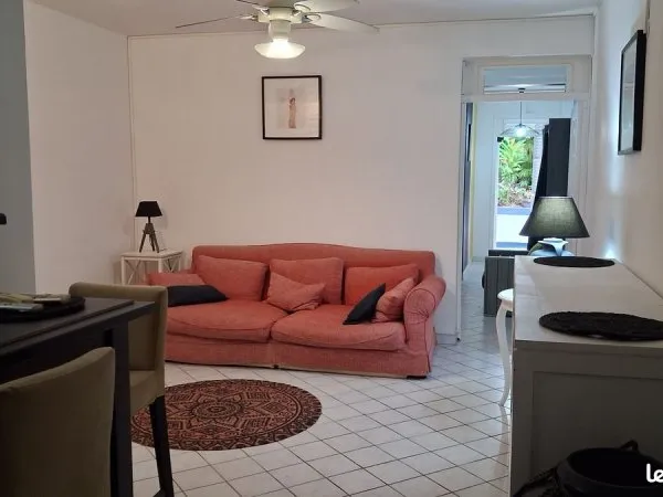 Location grand F2 meublé sur rivière pilote