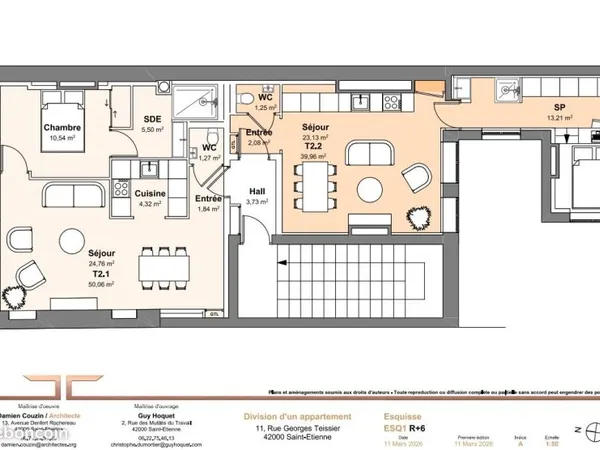 Appartement 3 pièces 99 m²
