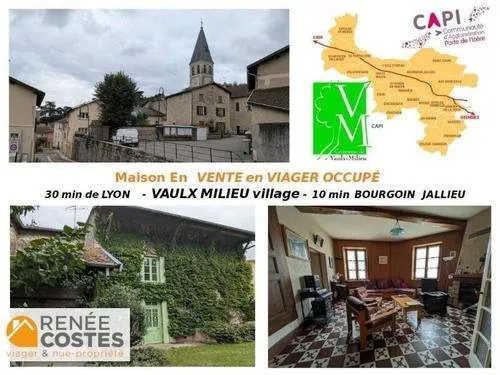 Viager occupé - F80 ans - VAULX MILIEU (38090)