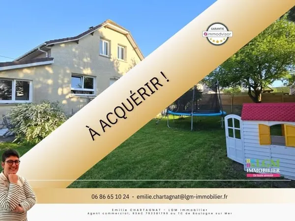 Maison familiale rénovée de 120 m² avec garage, quartier mairie de Marck