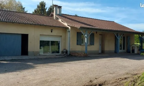 Maison de plein pied 91m2 sur 4500m2 de terrain
