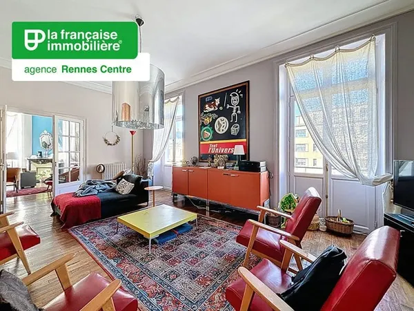 Appartement Rennes - Les Quais - 8 pièces -195.54m² carrez et 204.33 m² au sol - Très bon état - dup