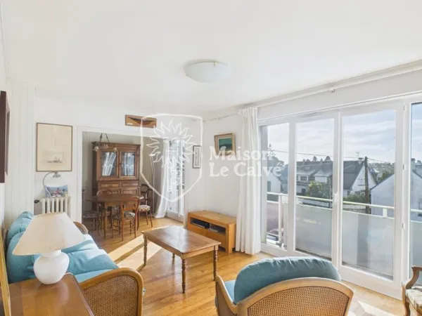 Vends appartement bourgeois - 87.53m² - 5 pièces, 3 chambres - Larmor-Plage 56260