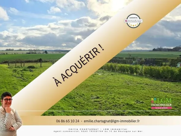 Terrain constructible vue campagne - Saint-Tricat