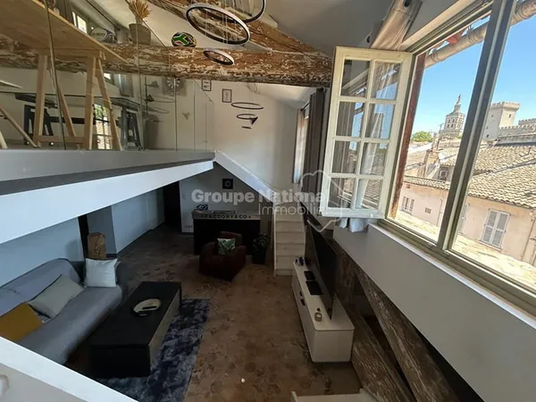 AVIGNON INTRA-MUROS - APPARTEMENT D'EXCEPTION DANS HÔTEL PARTICULIER CLASSÉ - VUE PALAIS DES PAPES