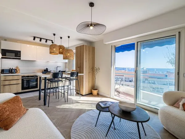 CANNES CENTRE - APPARTEMENT VUE MER - 3 CHAMBRES