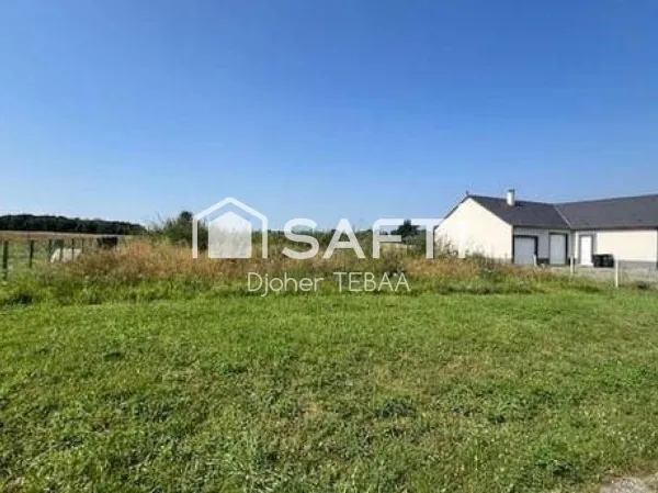 Terrain viabilisé de 825m², prêt pour votre projet