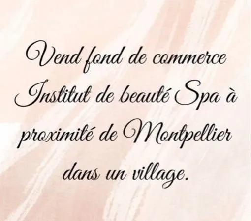 Vend fond de commerce institut de beauté