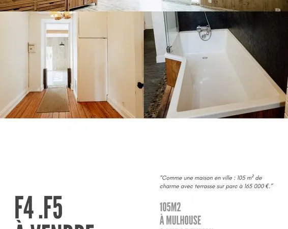 APPARTEMENT atypique .F4F5. Mulhouse