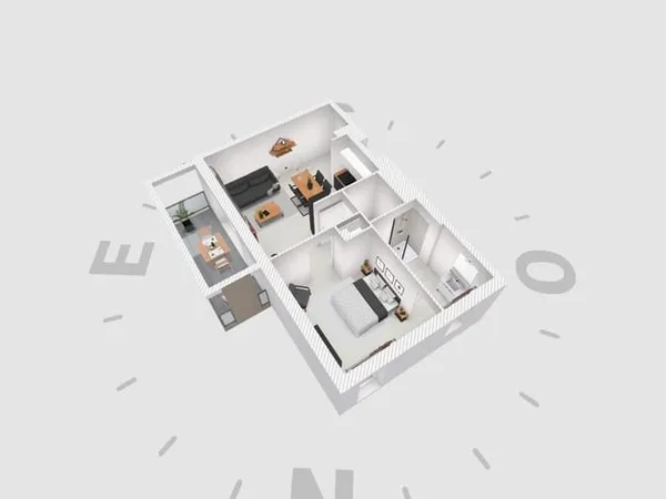 Appartement 2 pièces 40 m²