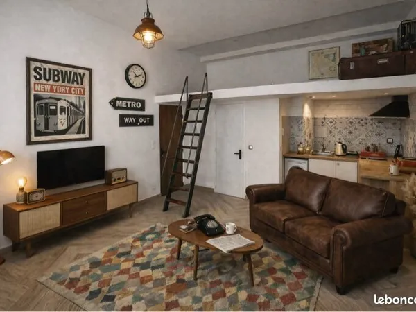 Studio 25 m² + mezzanine