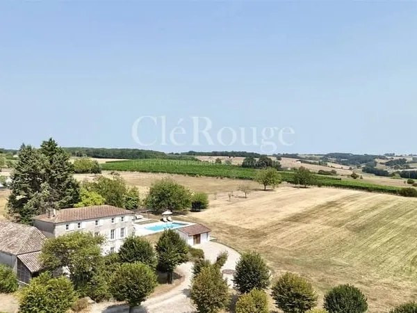 Proche de Monségur - Magnifique propriété de campagne de 6 chambres avec de magnifiques vues