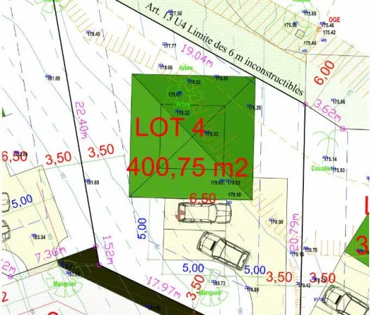 Terrain Fort De France 400 m2