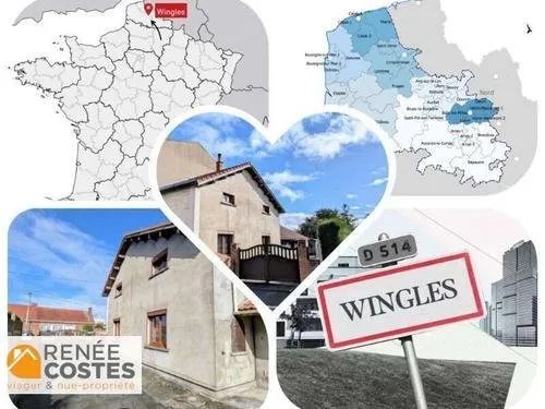 Vente en nue propriété - H59 ans - WINGLES (62410)