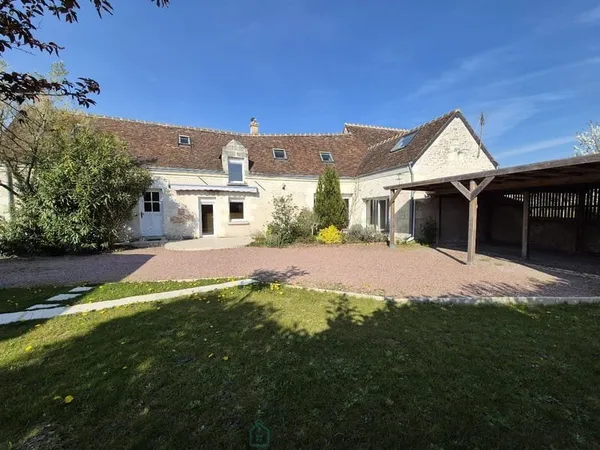 Longère Tourangelle XIXe Charme, 3 chambres, terrasse sud, jardin, atelier