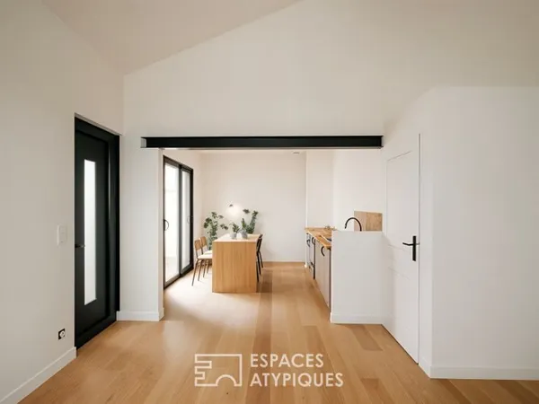 Maison aux vastes terrasses, en toute quiétude à Fétilly
