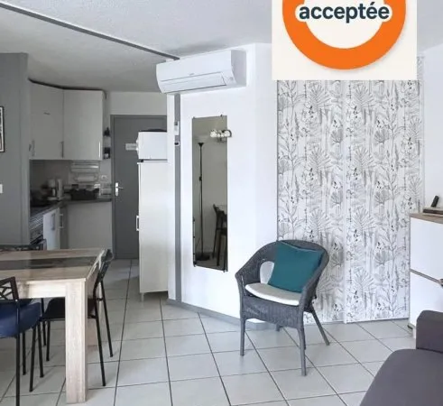 Appartement t2 rénové et climatisé vue étang