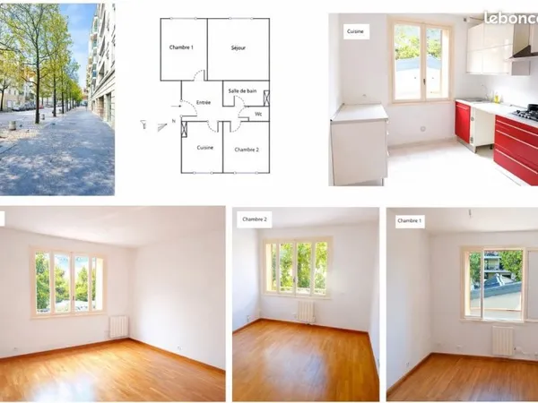 Appartement T3 de 62 m² - Lyon 3ème / La Villette