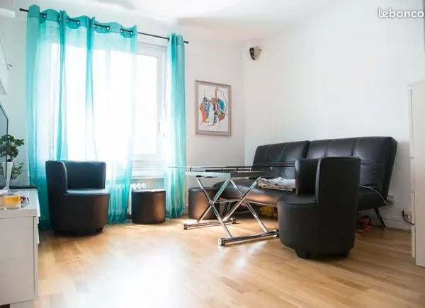Loue appartement T2 meublé 38m² - Paris 13è - M° Glacière
