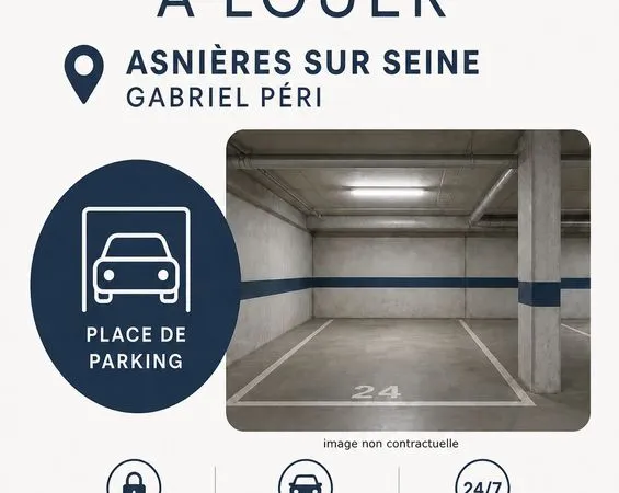 Parking à louer - Asnières - Gabriel Péri