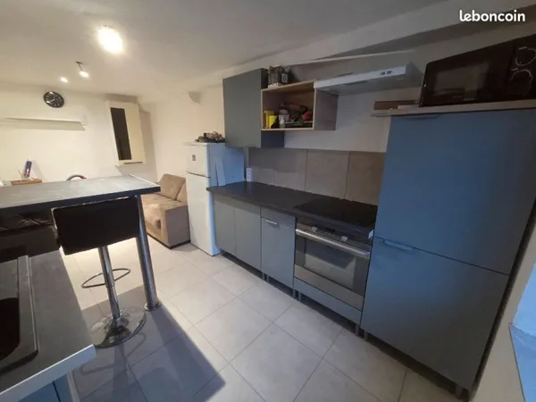 Appartement T2 meublé rdc 39m2 entièrement rénové LOYER450e