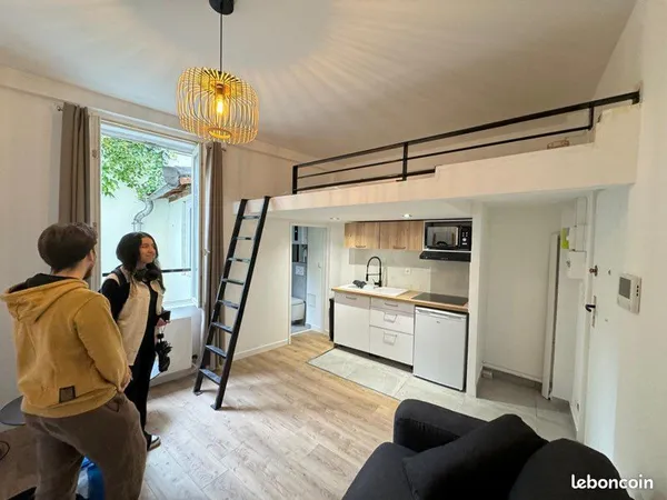 Studio meublé rénové 17 ème Parc Martin Luther King