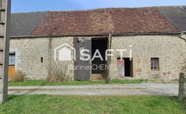 Grange de 70m² au sol avec terrain et puits