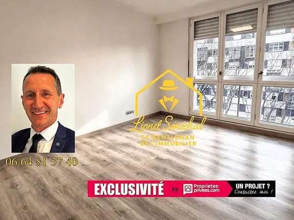 Appartement rénové lumineux et peu énergivore de 3 pièces de 66 m2 à LE MANS quartier Hyper centre /