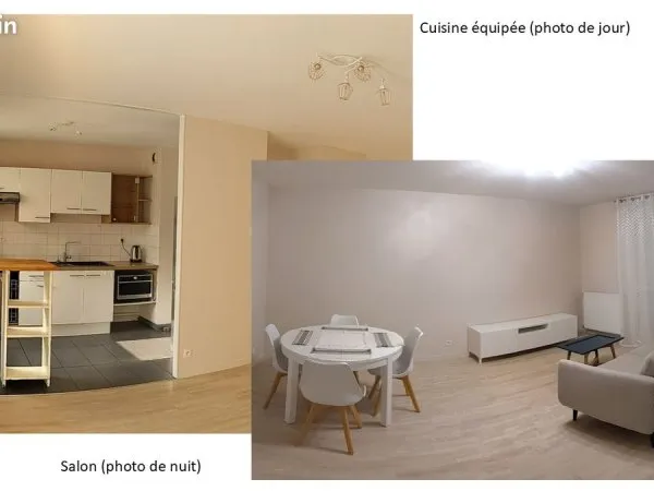 Appartement T2 meublé de 47 m² avec terrasse et box - Rez-de-jardin