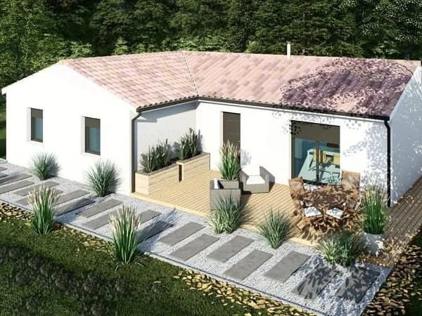 Votre maison neuve 4 chambres sur 700 m² terrain 195000 euros