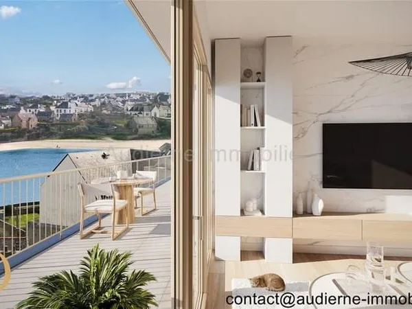 Appartement neuf T2 - prêt en 2027 - vue sur le port et accès centre-ville Audierne