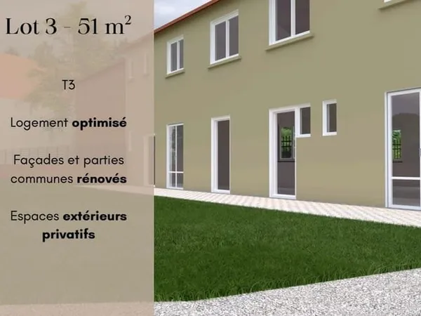Appartement 3 pièces 53 m²