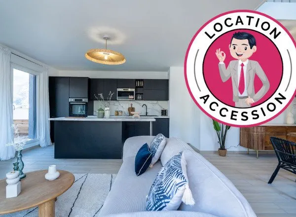 Location-Accession : maison T4 + garage + terrasse + jardin