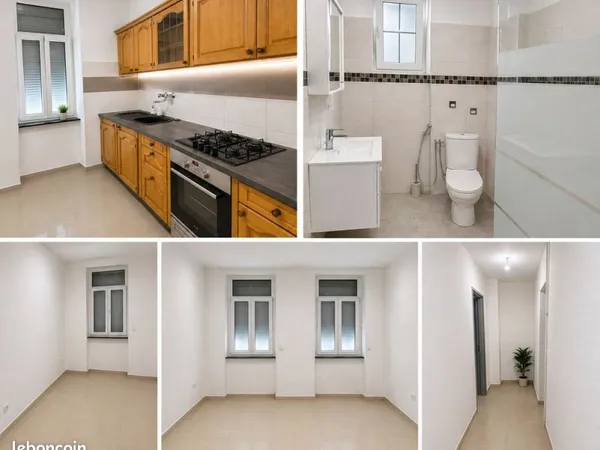 Appartement 2 pièces 50m² centre ville Forbach rénové