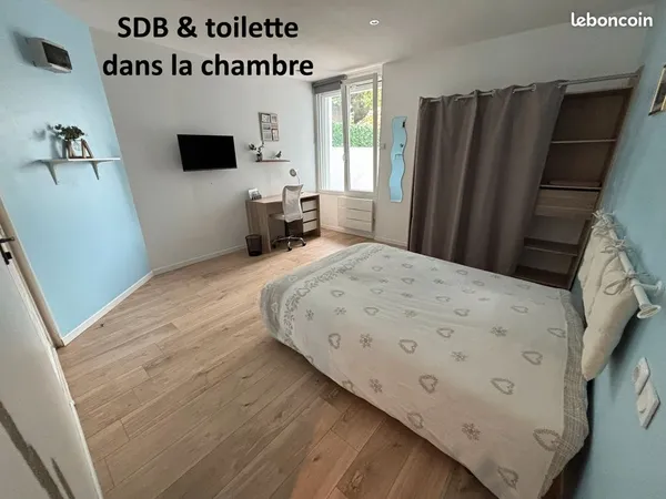 Coloc standing maison-chambre 19m² SDB&WC- centre-ville