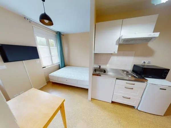 Studio 2 pièces 14 m²
