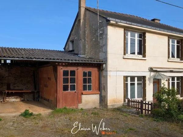 Charmante et lumineuse maison de bourg en impasse.