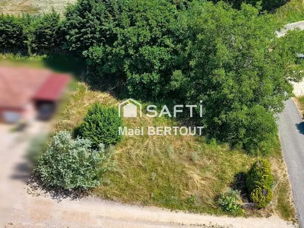 Terrain viabilisé de 605m2 à Grésin