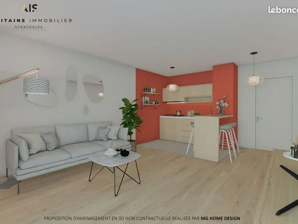 Appartement 2 pièces 39 m²