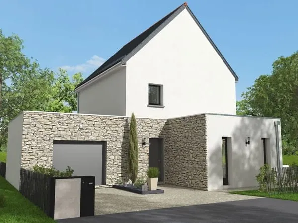 Projet de construction d'une maison 102 m² avec terrain à PIRE-SUR-SEICHE (35)
