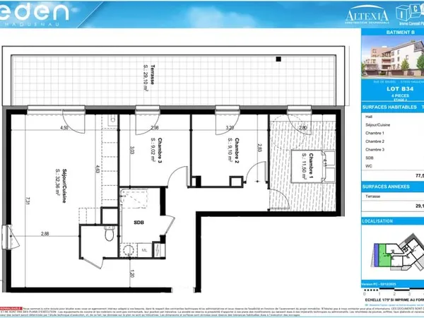 AVEC BALCON DE 29 M²