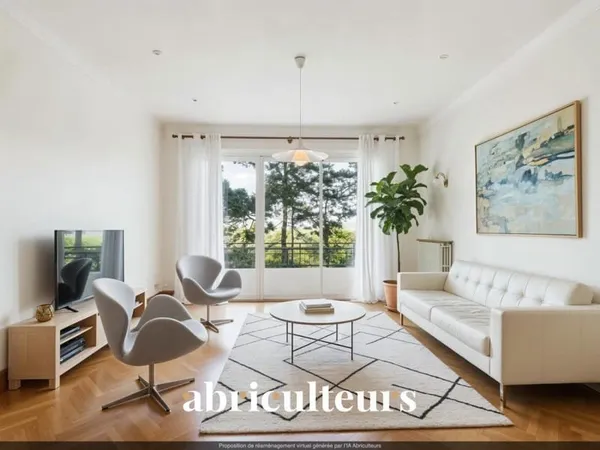 Appartement traversant avec grande terrasse et parc arboré, coeur de la Croix-Rousse